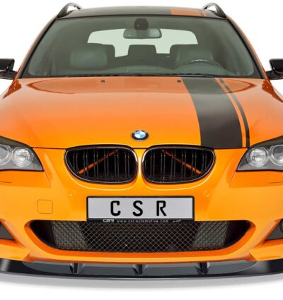 Lame de parechoc avant pour BMW Série 5 E60 / E61 avec Pack M (06/2003-05/2010) - Fabriqué en ABS (6 finitions au choix)
