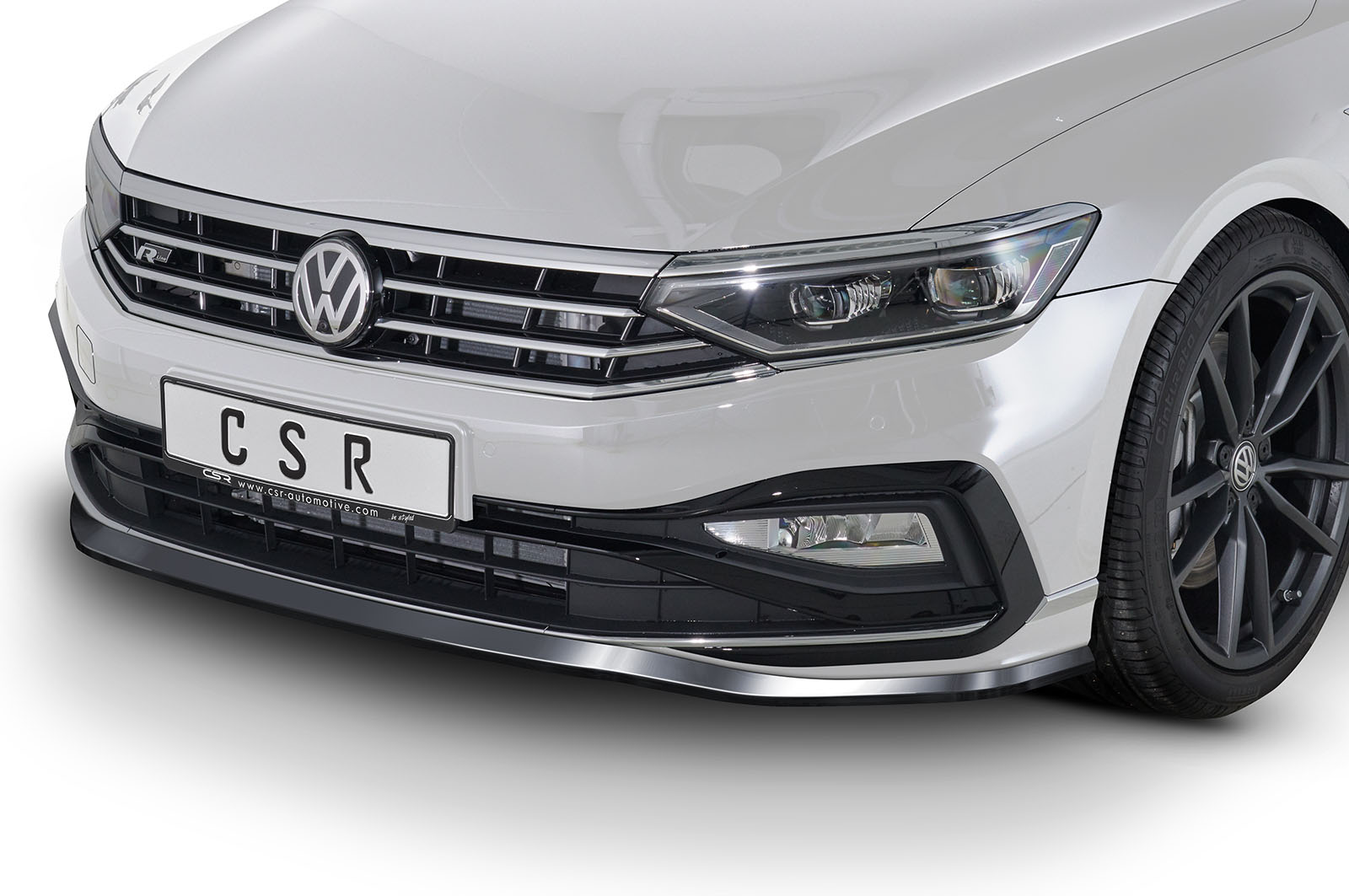 Lame de parechoc avant pour VW Passat B8 Typ 3G R-Line facelift (depuis 2019) - Fabriqué en ABS (6 finitions au choix)