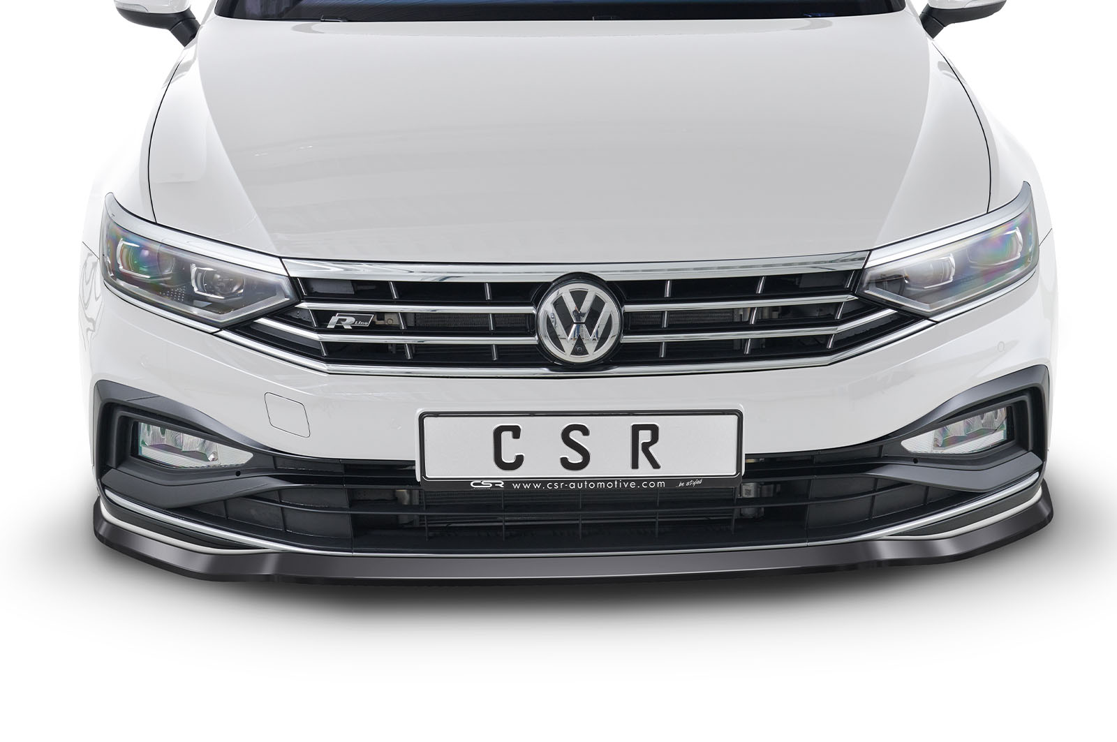 Lame de parechoc avant pour VW Passat B8 Typ 3G R-Line facelift (depuis 2019) - Fabriqué en ABS (6 finitions au choix)