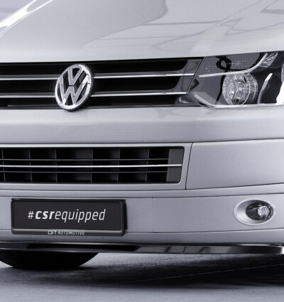 Lame de parechoc avant pour VW T5 1. facelift (09/2009-07/2015) - Fabriqué en ABS (6 finitions au choix)