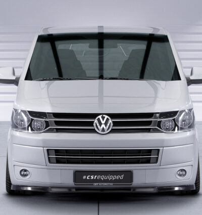 Lame de parechoc avant pour VW T5 1. facelift (09/2009-07/2015) - Fabriqué en ABS (6 finitions au choix)