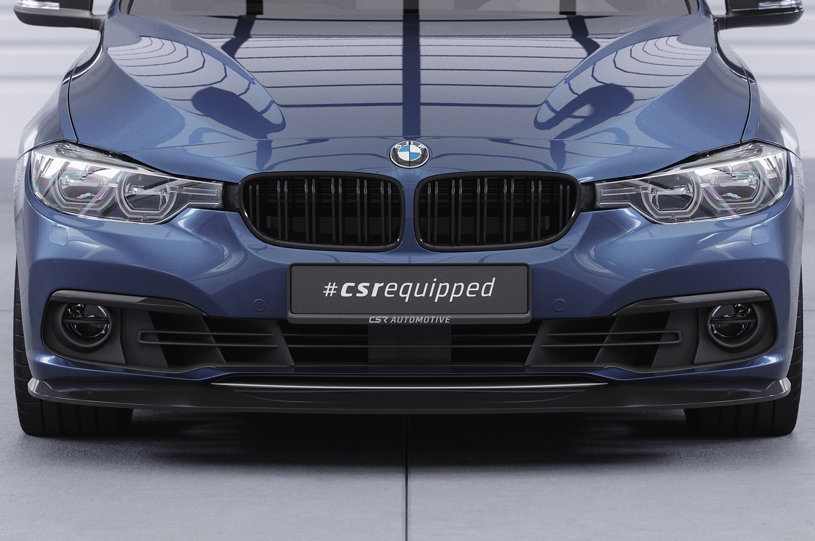 Lame de parechoc avant pour BMW Série 3 F30 / F31 facelift (07/2015-2019) - Fabriqué en ABS (6 finitions au choix)