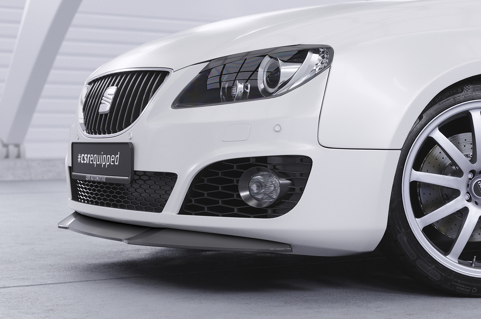 Lame de parechoc avant pour Seat Exeo (2008-2013) - Fabriqué en ABS (6 finitions au choix)