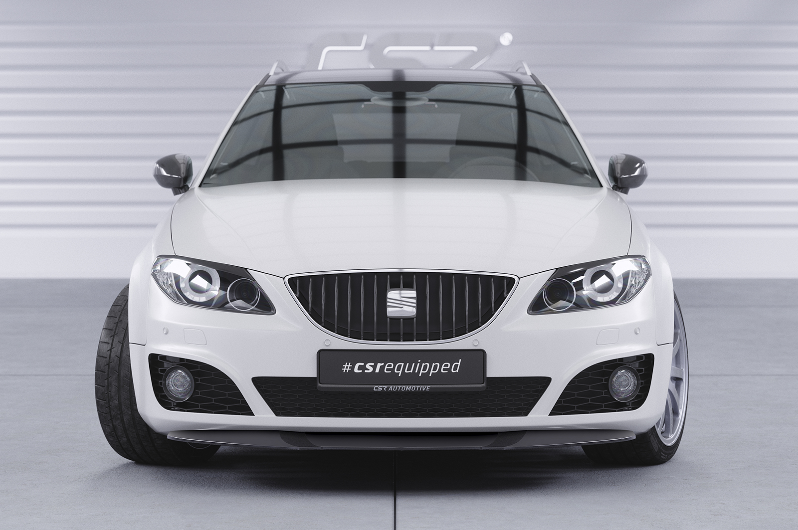 Lame de parechoc avant pour Seat Exeo (2008-2013) - Fabriqué en ABS (6 finitions au choix)