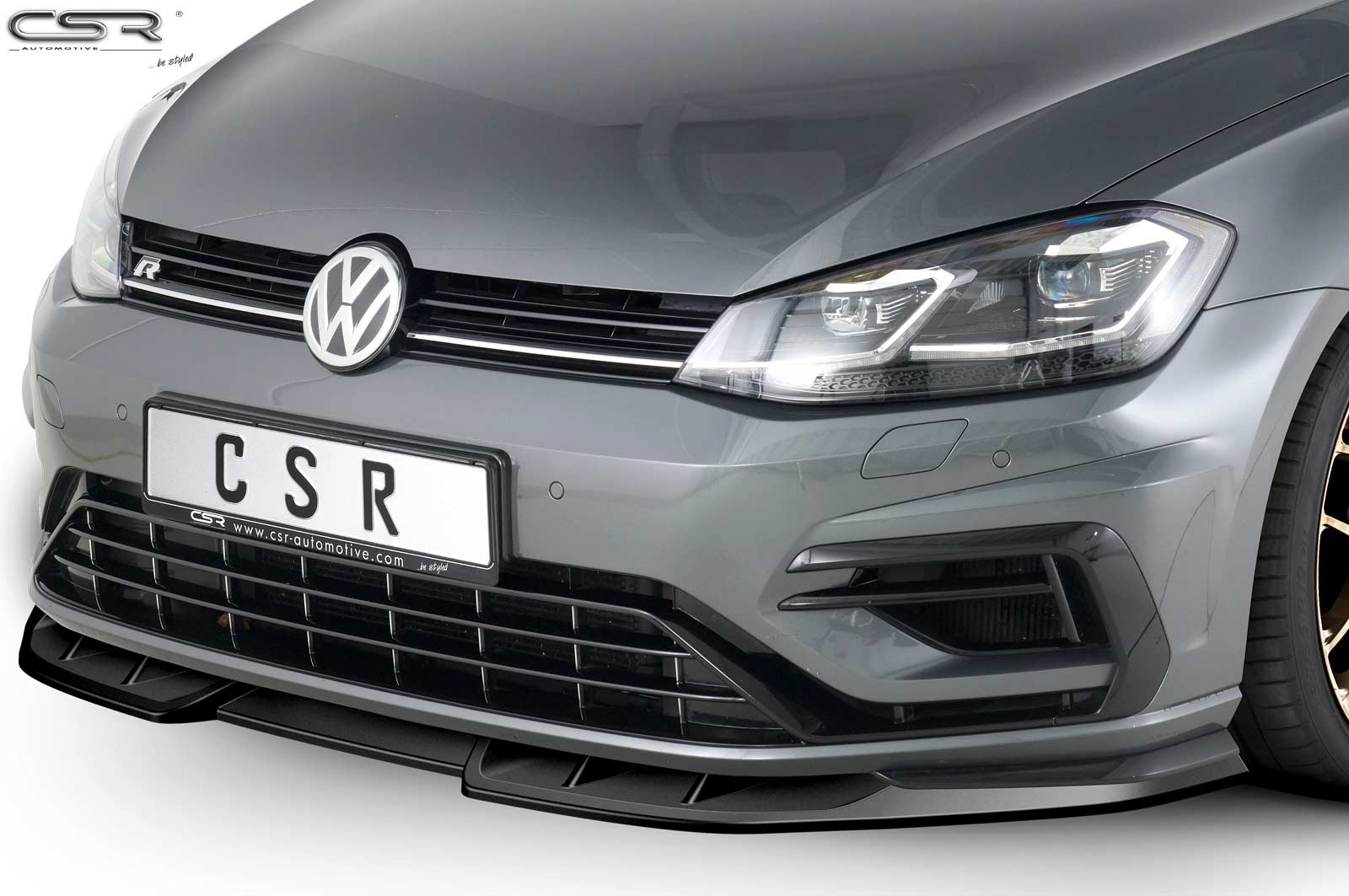 Lame de parechoc avant pour VW Golf 7 R facelift (depuis 2017) - Fabriqué en ABS (6 finitions au choix)