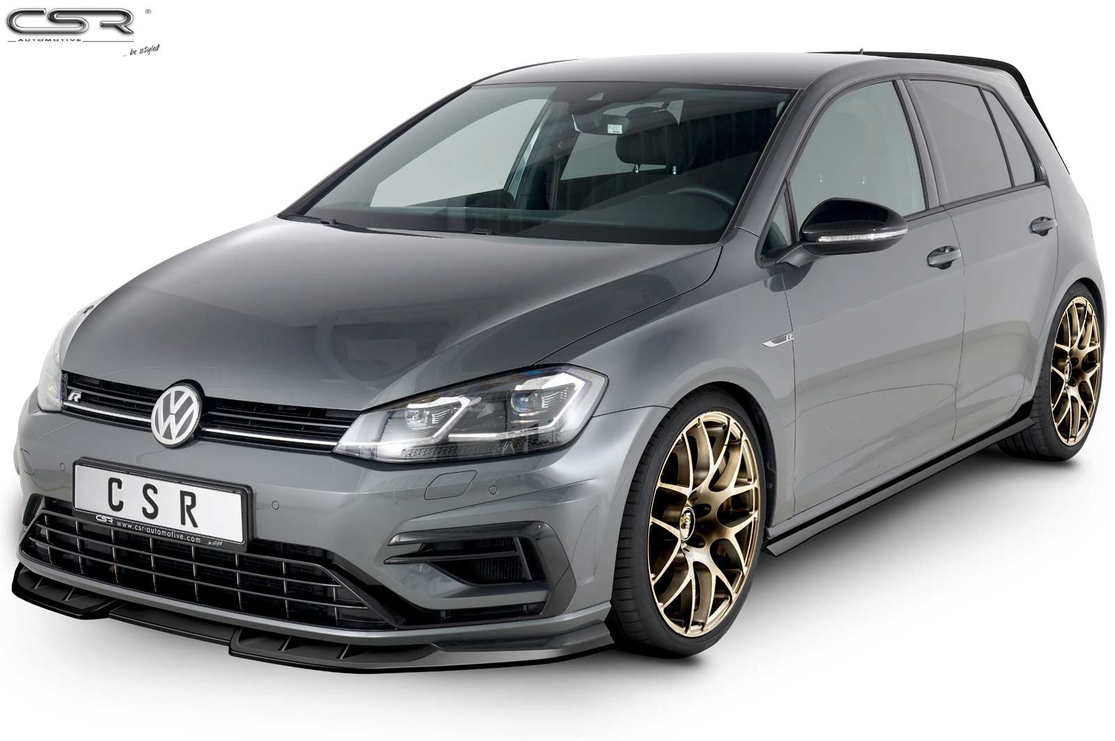 Lame de parechoc avant pour VW Golf 7 R facelift (depuis 2017) - Fabriqué en ABS (6 finitions au choix)