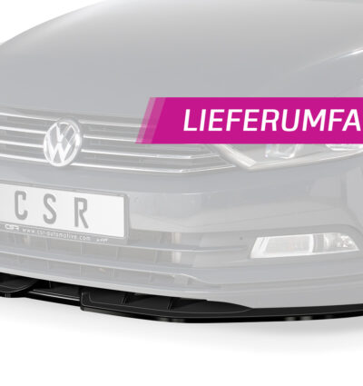 Lame de parechoc avant pour VW Passat B8 Typ 3G préfacelift / finition de base / sauf R-Line (07/2014-06/2019) - Fabriqué en ABS (6 finitions au choix)