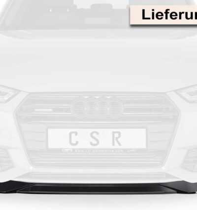 Lame de parechoc avant pour Audi A4 B9 (Typ 8W) S-Line / S4 B9 (Typ 8W) préfacelift (2015-08/2018) - Fabriqué en ABS (6 finitions au choix)