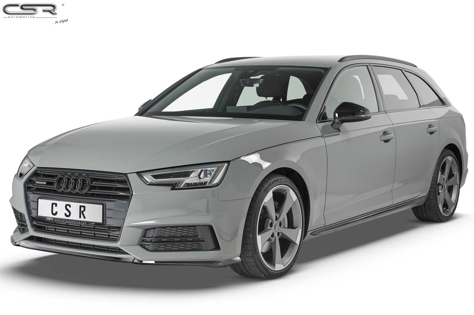 Lame de parechoc avant pour Audi A4 B9 (Typ 8W) S-Line / S4 B9 (Typ 8W) préfacelift (2015-08/2018) - Fabriqué en ABS (6 finitions au choix)
