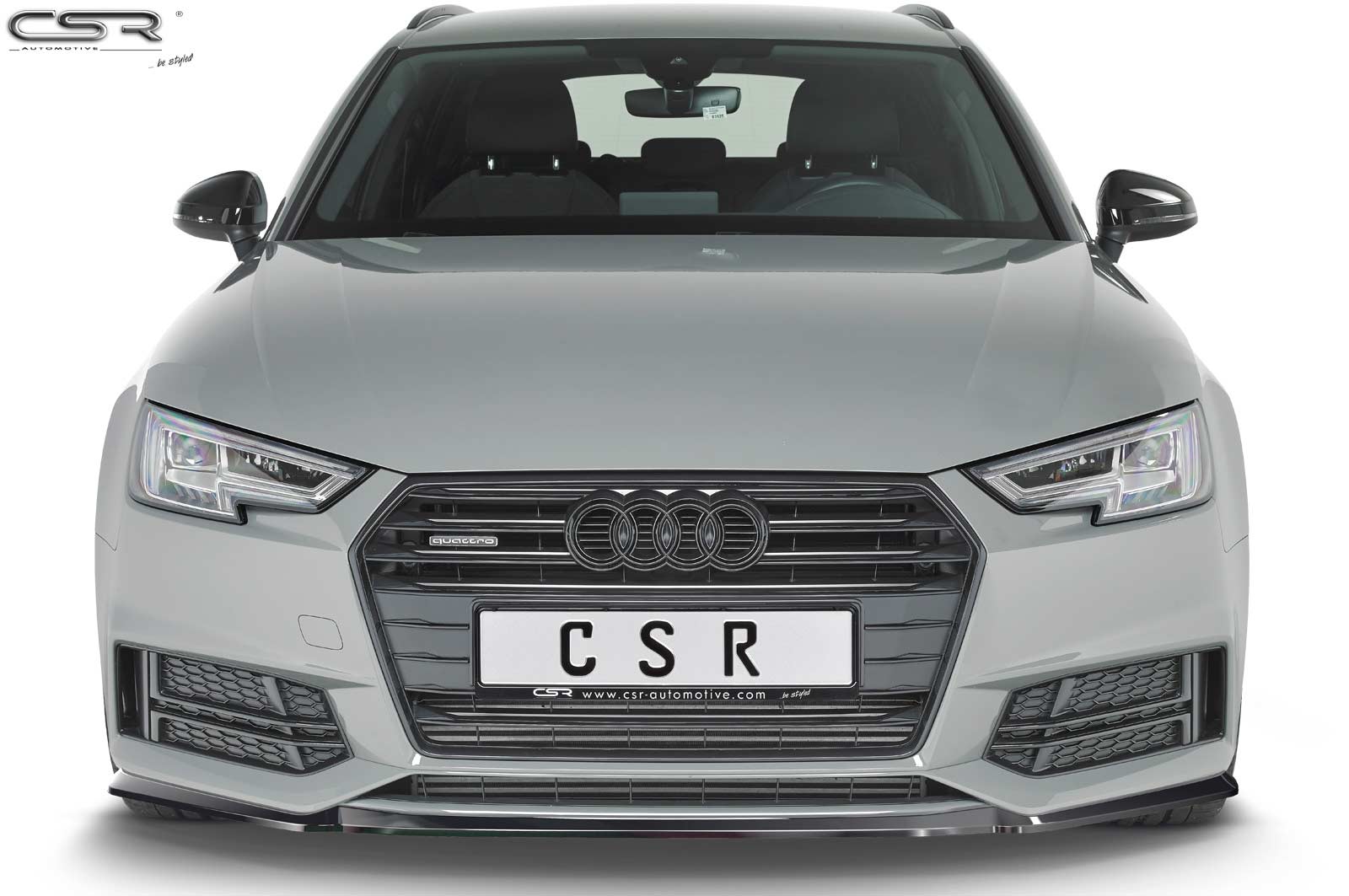 Lame de parechoc avant pour Audi A4 B9 (Typ 8W) S-Line / S4 B9 (Typ 8W) préfacelift (2015-08/2018) - Fabriqué en ABS (6 finitions au choix)