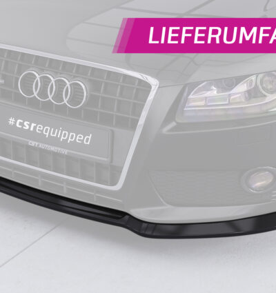 Lame de parechoc avant pour Audi A5 8T toutes carrosseries (2007-2011) - Fabriqué en ABS (6 finitions au choix)