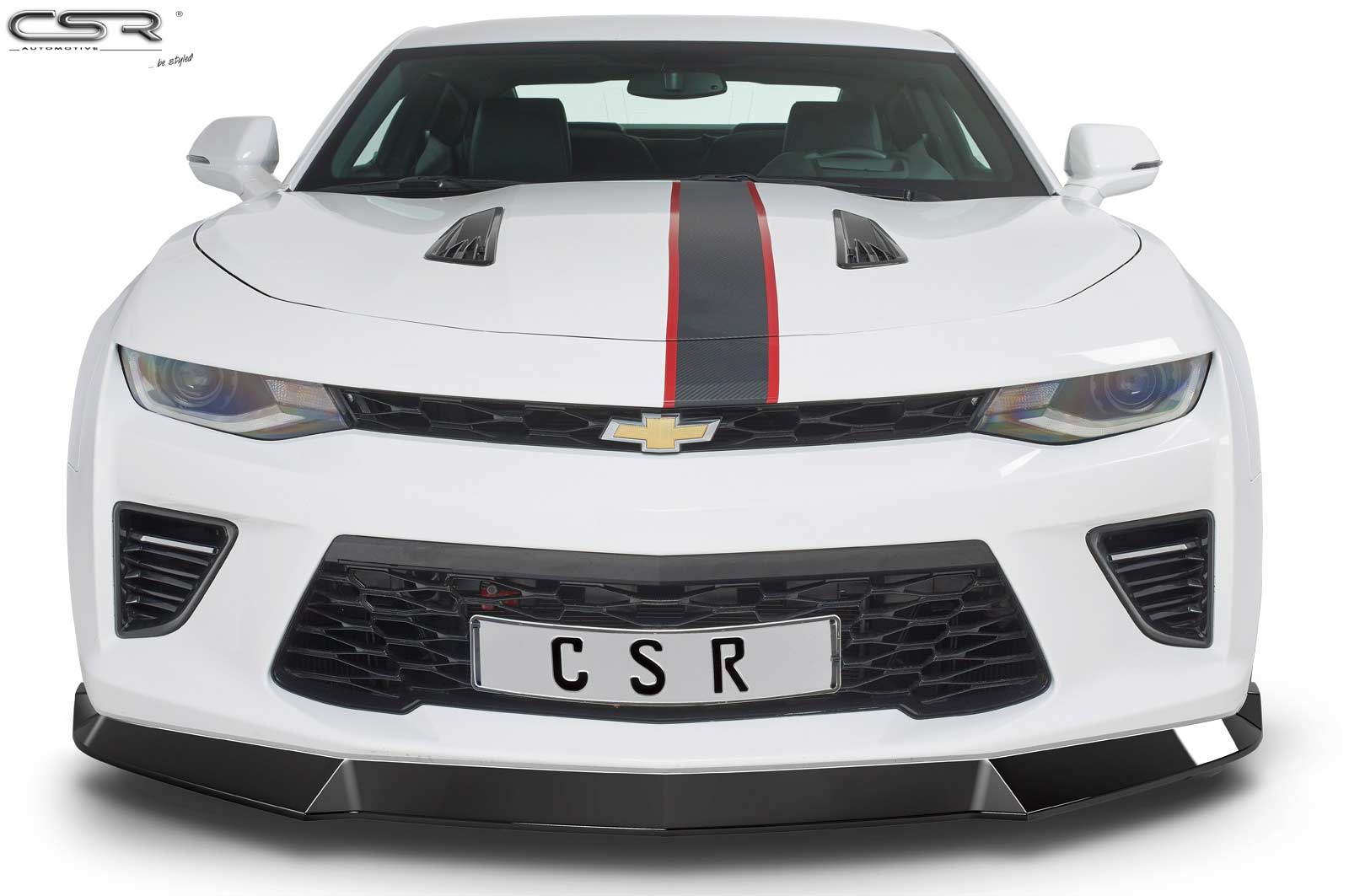 Lame de parechoc avant pour Chevrolet Camaro 6 SS (2016-2018) - Fabriqué en ABS (6 finitions au choix)