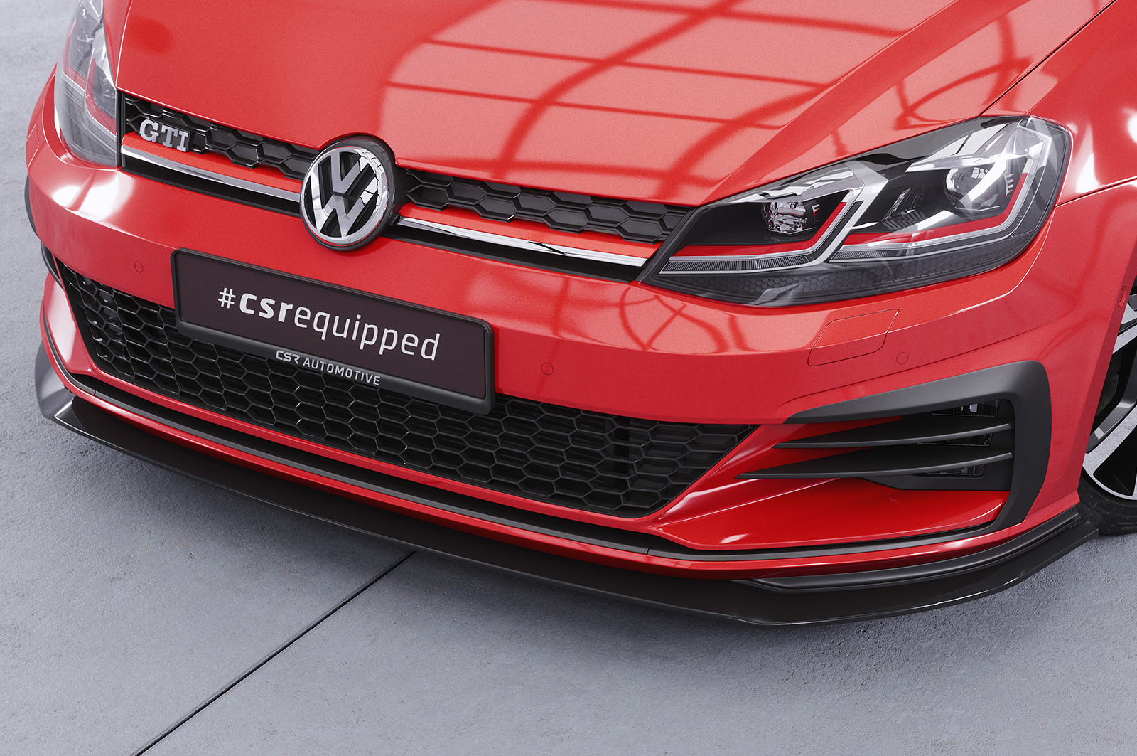 Lame de parechoc avant pour VW Golf 7 GTI / GTD / R-Line facelift (depuis 2017) - Fabriqué en ABS (6 finitions au choix)