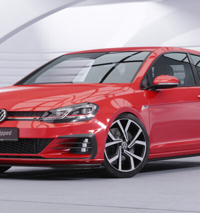 Lame de parechoc avant pour VW Golf 7 GTI / GTD / R-Line facelift (depuis 2017) - Fabriqué en ABS (6 finitions au choix)
