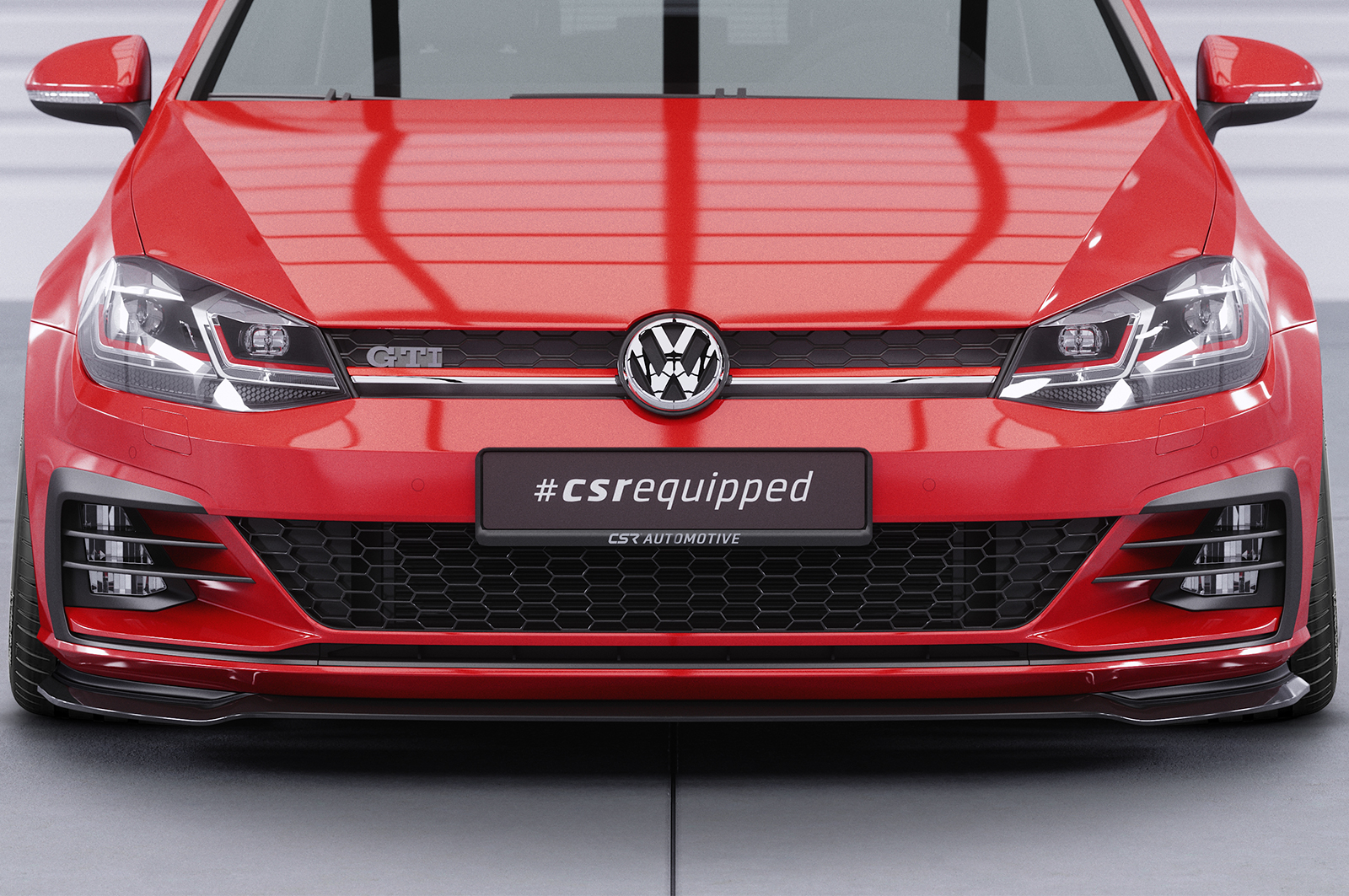 Lame de parechoc avant pour VW Golf 7 GTI / GTD / R-Line facelift (depuis 2017) - Fabriqué en ABS (6 finitions au choix)