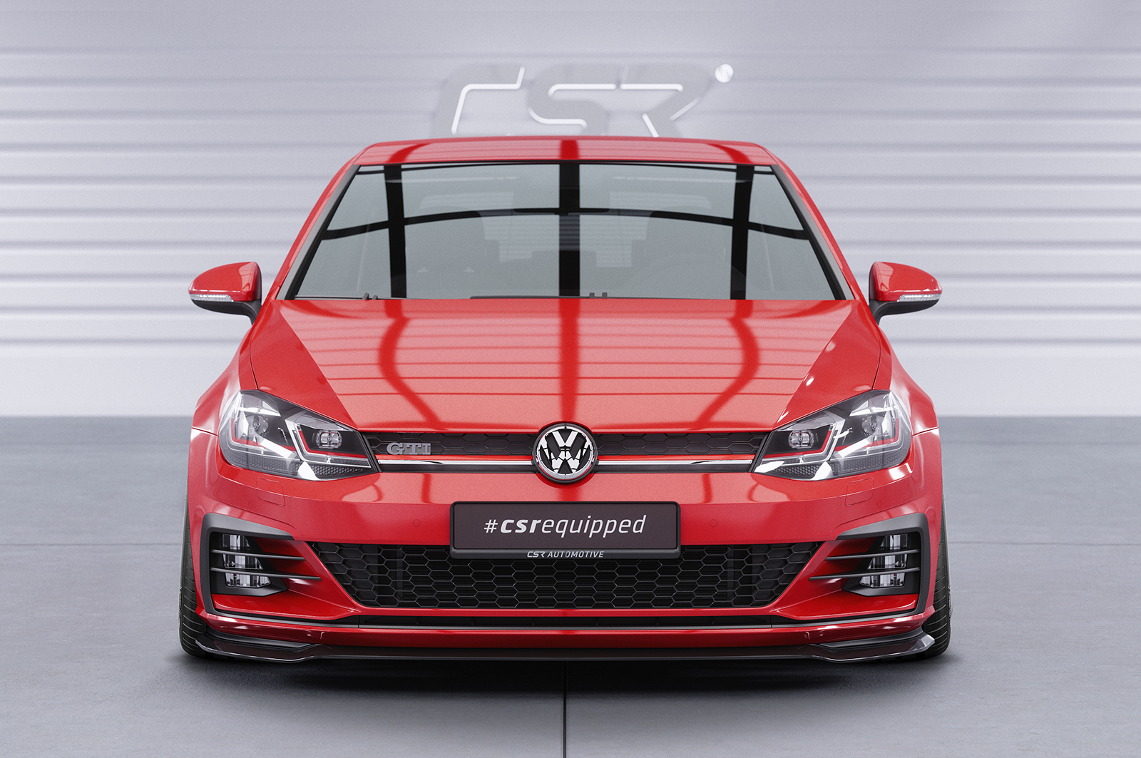 Lame de parechoc avant pour VW Golf 7 GTI / GTD / R-Line facelift (depuis 2017) - Fabriqué en ABS (6 finitions au choix)