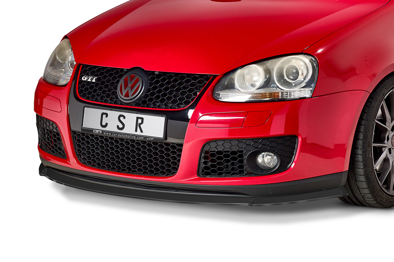 Lame de parechoc avant pour VW Golf V GTI / GT (09/2004-06/2008) - Fabriqué en ABS (6 finitions au choix)