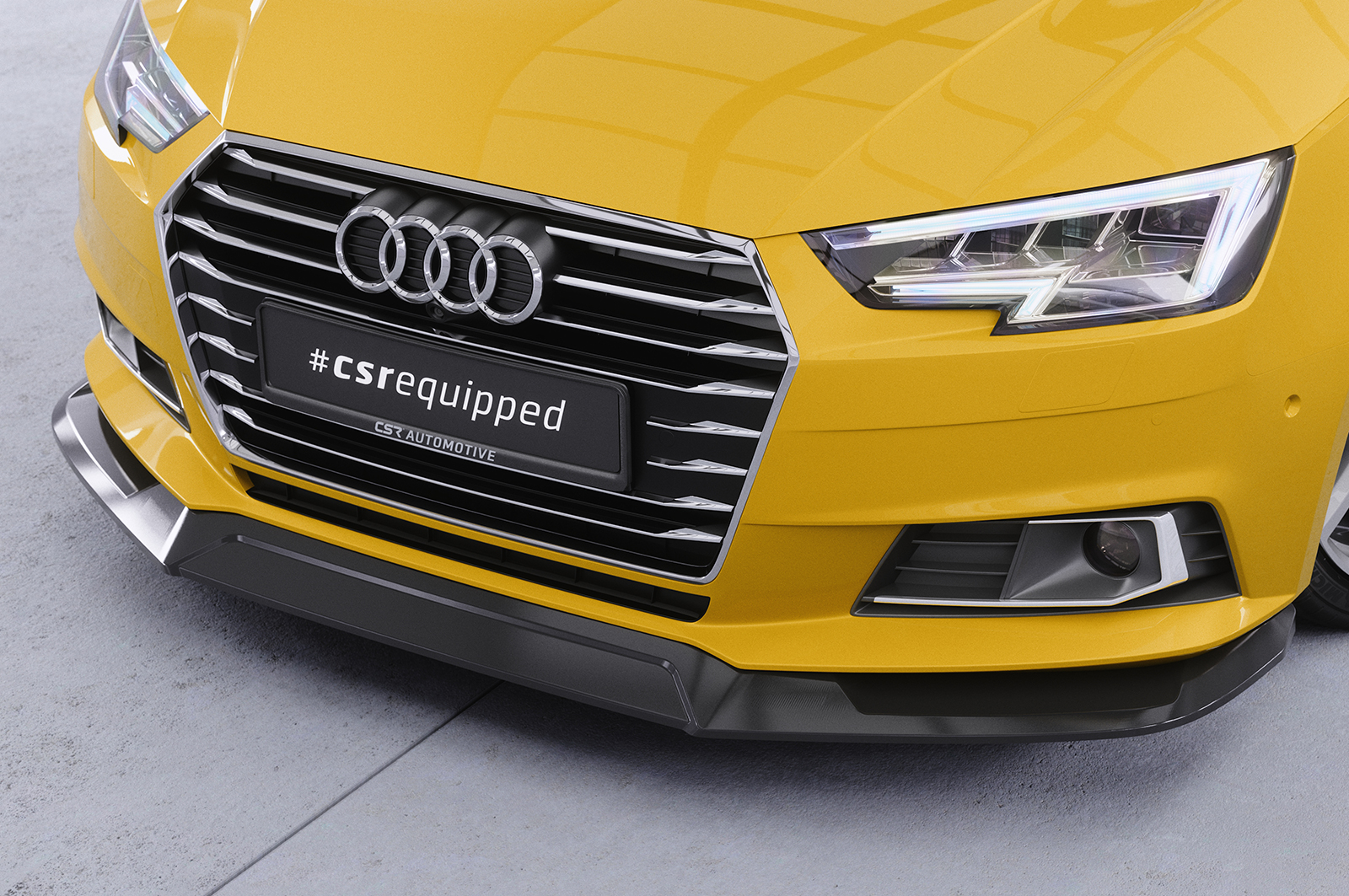 Lame de parechoc avant pour Audi A4 B9 (Typ 8W) préfacelift (2015-04/2019) - Fabriqué en ABS (6 finitions au choix)