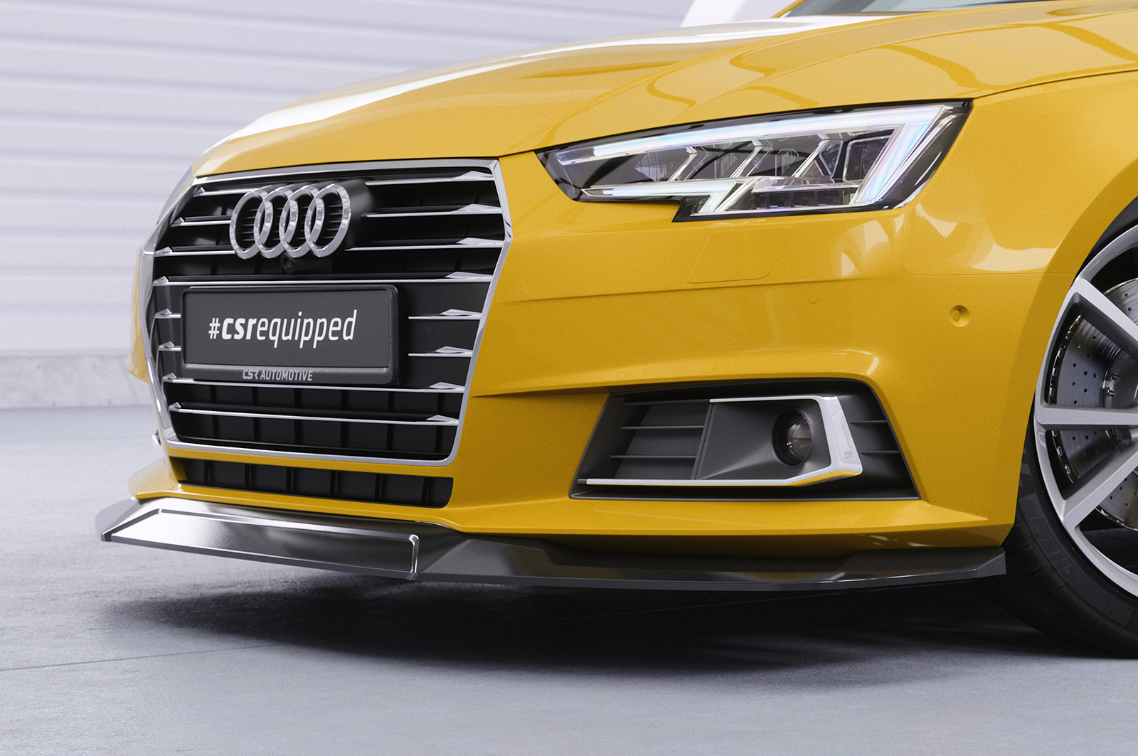 Lame de parechoc avant pour Audi A4 B9 (Typ 8W) préfacelift (2015-04/2019) - Fabriqué en ABS (6 finitions au choix)