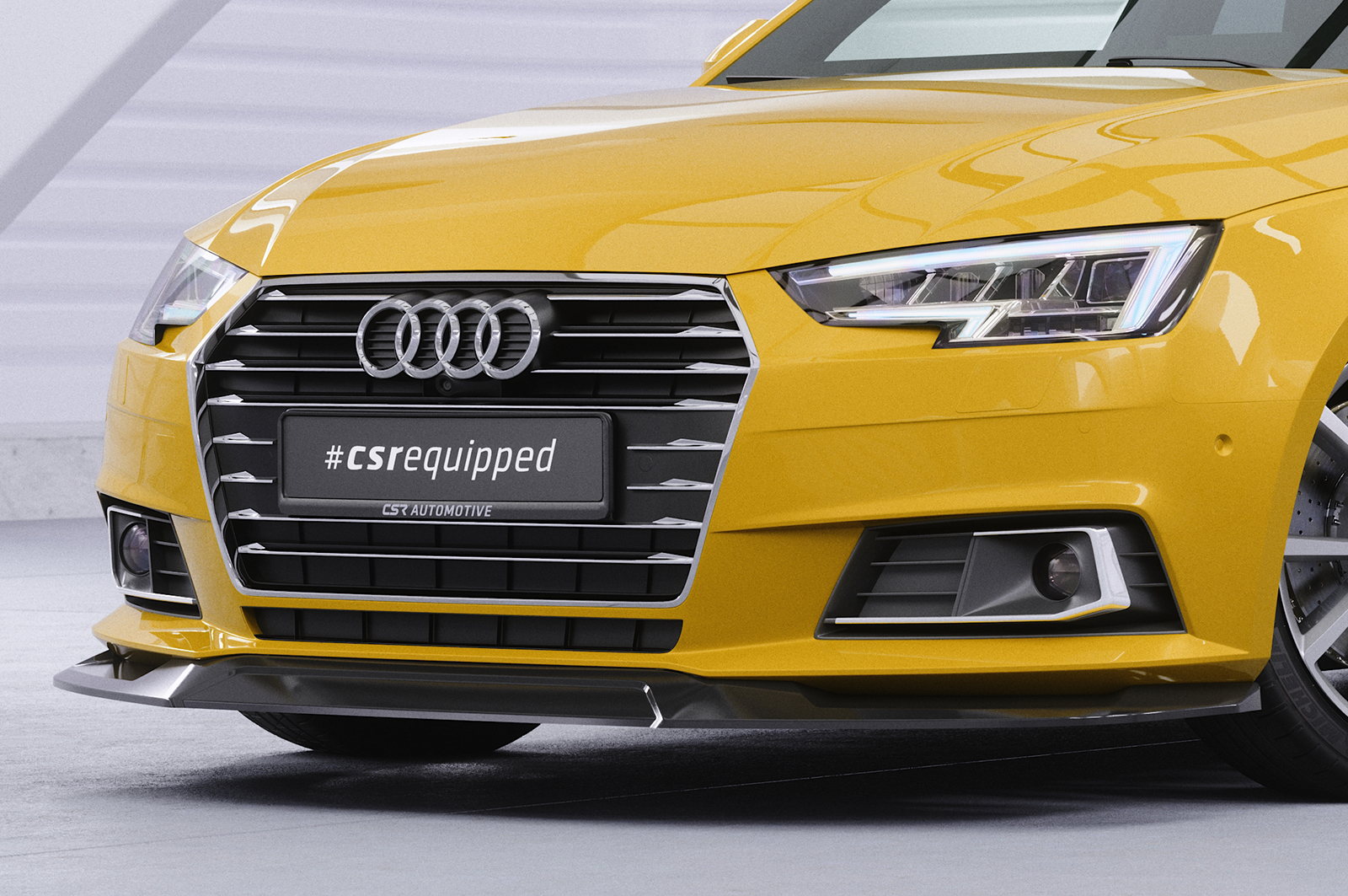 Lame de parechoc avant pour Audi A4 B9 (Typ 8W) préfacelift (2015-04/2019) - Fabriqué en ABS (6 finitions au choix)