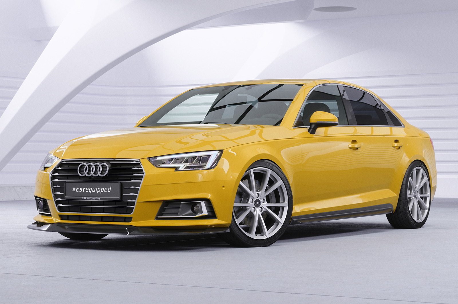 Lame de parechoc avant pour Audi A4 B9 (Typ 8W) préfacelift (2015-04/2019) - Fabriqué en ABS (6 finitions au choix)
