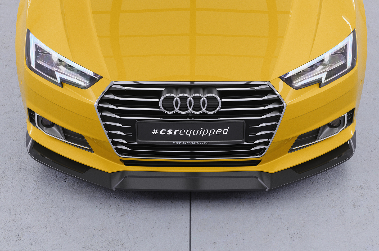 Lame de parechoc avant pour Audi A4 B9 (Typ 8W) préfacelift (2015-04/2019) - Fabriqué en ABS (6 finitions au choix)