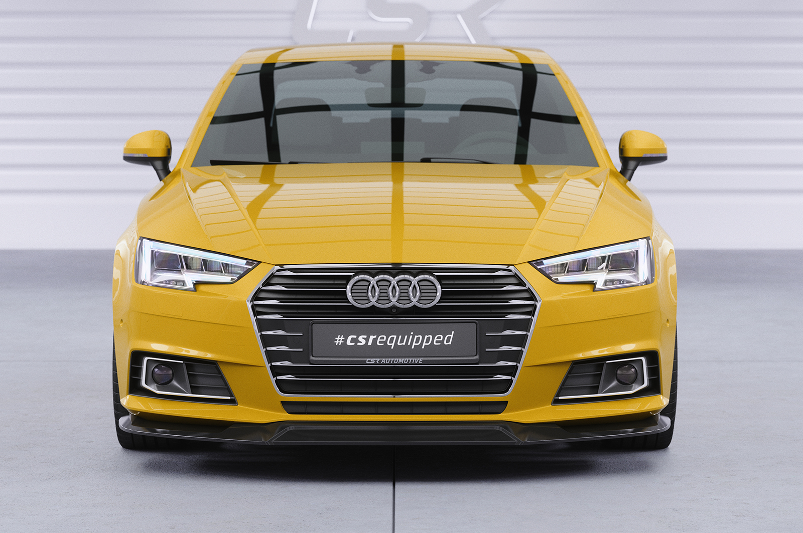 Lame de parechoc avant pour Audi A4 B9 (Typ 8W) préfacelift (2015-04/2019) - Fabriqué en ABS (6 finitions au choix)