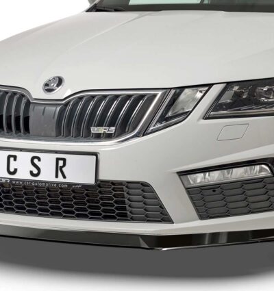 Lame de parechoc avant pour Skoda Octavia III (Typ 5E) RS facelift (2017-2019) - Fabriqué en ABS (6 finitions au choix)
