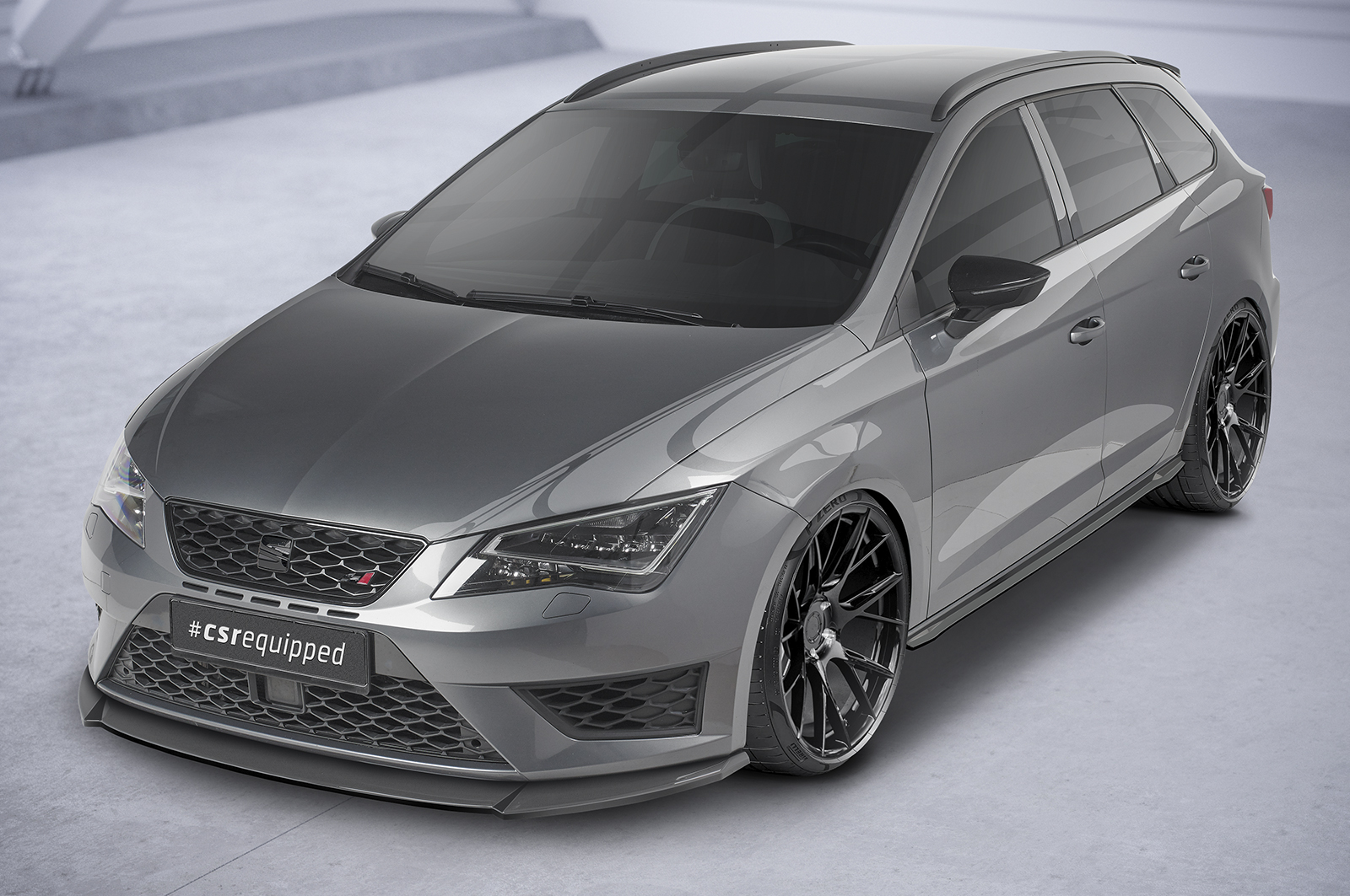 Lame de parechoc avant pour Seat Leon 3 (Typ 5F) FR préfacelift (03/2014-12/2016) - Fabriqué en ABS (6 finitions au choix)