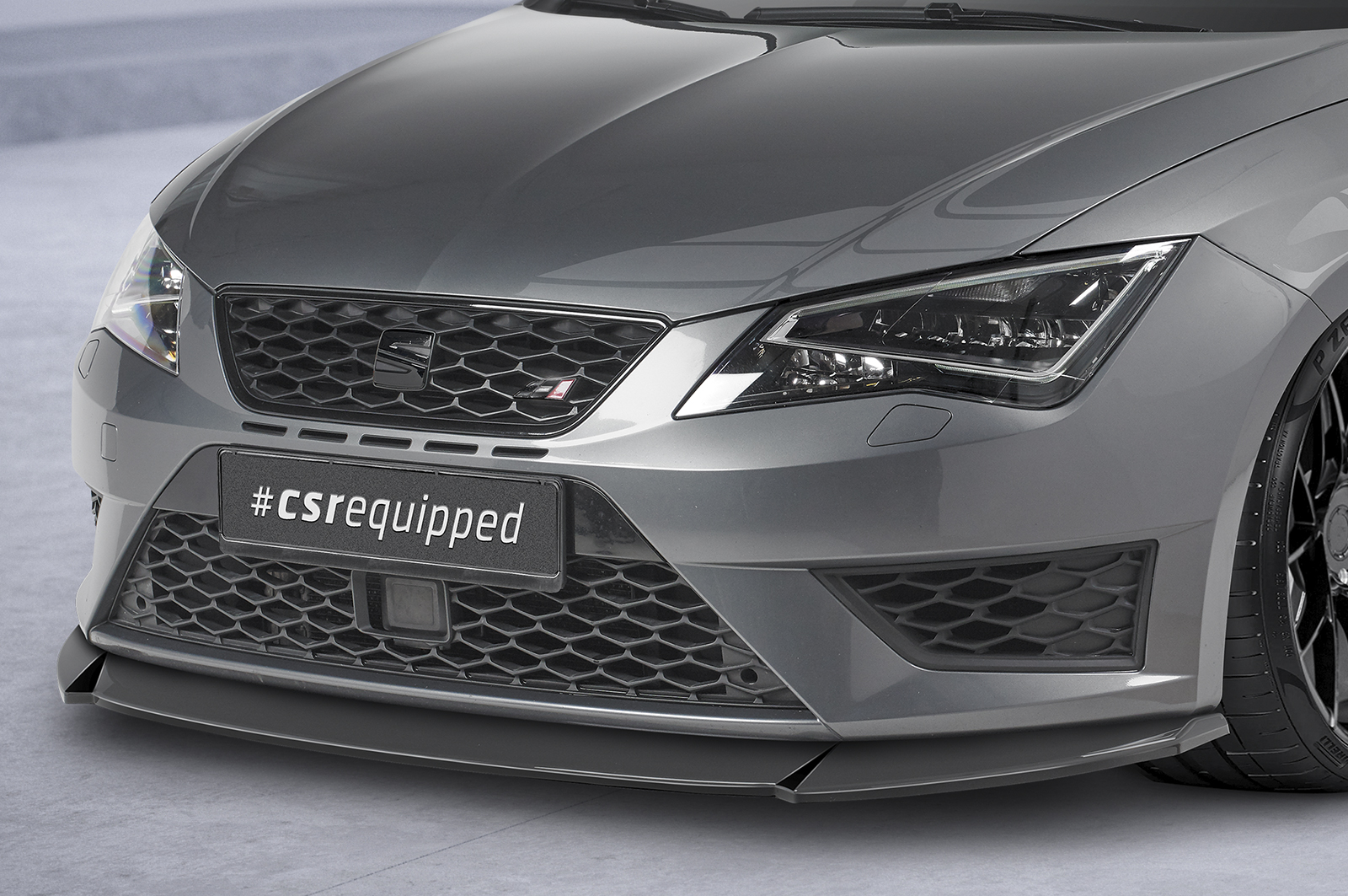 Lame de parechoc avant pour Seat Leon 3 (Typ 5F) FR préfacelift (03/2014-12/2016) - Fabriqué en ABS (6 finitions au choix)