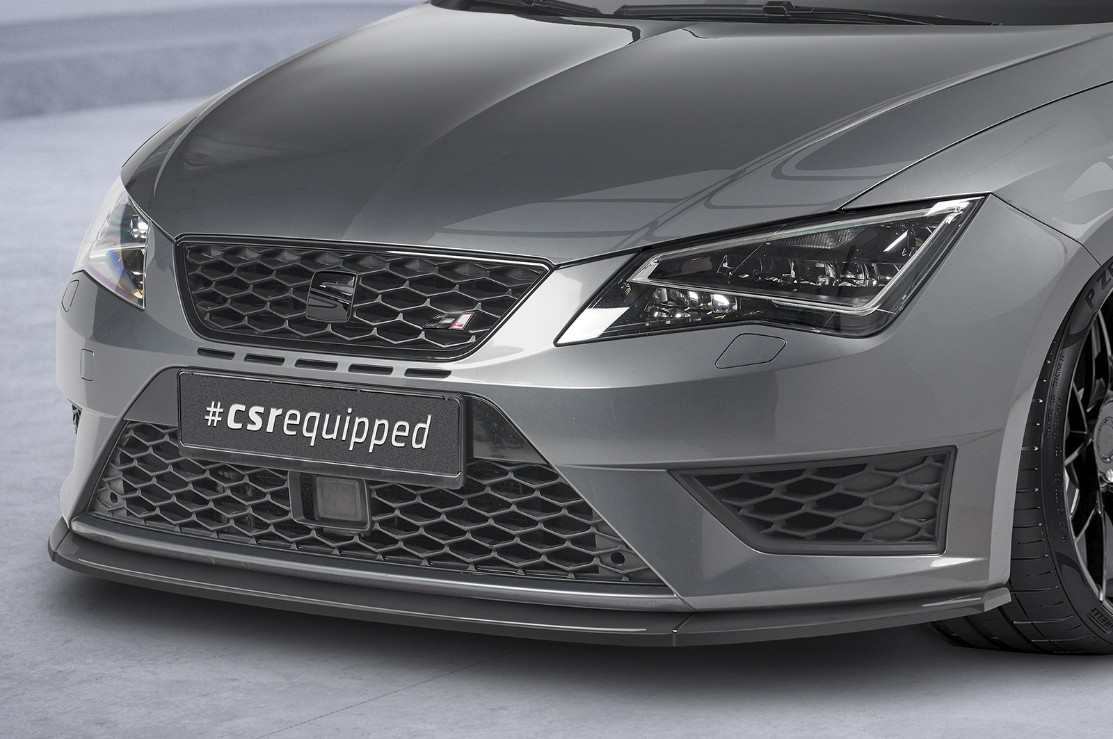 Lame de parechoc avant pour Seat Leon 3 (Typ 5F) FR préfacelift (03/2014-12/2016) - Fabriqué en ABS (6 finitions au choix)