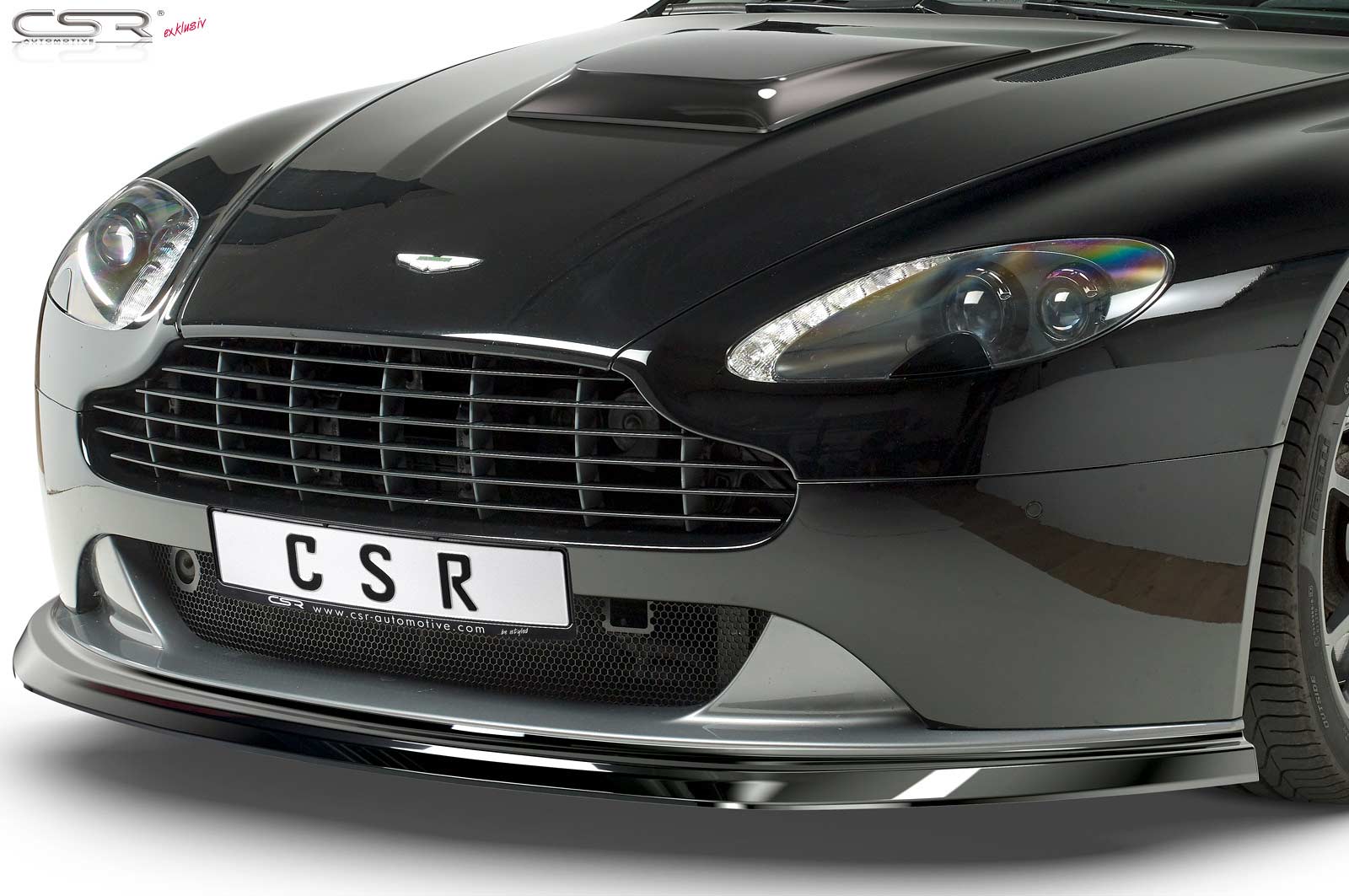 Lame de parechoc avant pour Aston Martin Vantage V8 et V12 (2008-2017) - Fabriqué en ABS (6 finitions au choix)