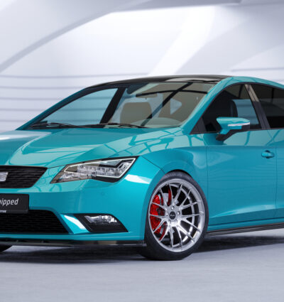 Lame de parechoc avant pour Seat Leon 3 Typ 5F toutes carrosseries (préfacelift) (2012-12/2016) - Fabriqué en ABS (6 finitions au choix)