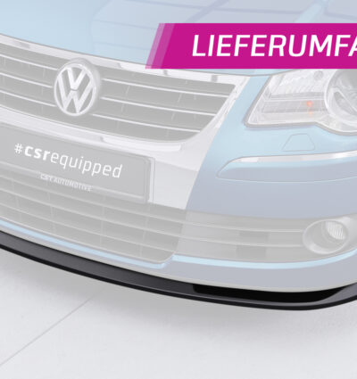 Lame de parechoc avant pour VW Touran I (Typ 1T) 1. facelift (2006-2010) - Fabriqué en ABS (6 finitions au choix)