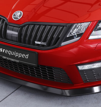 Lame de parechoc avant pour Skoda Octavia III (Typ 5E) RS facelift (2017-2019) - Fabriqué en ABS (6 finitions au choix)