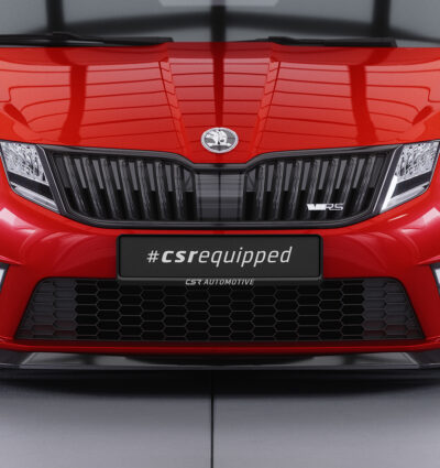 Lame de parechoc avant pour Skoda Octavia III (Typ 5E) RS facelift (2017-2019) - Fabriqué en ABS (6 finitions au choix)