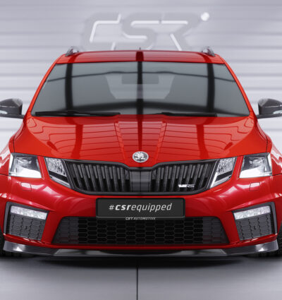 Lame de parechoc avant pour Skoda Octavia III (Typ 5E) RS facelift (2017-2019) - Fabriqué en ABS (6 finitions au choix)