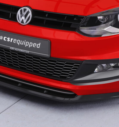 Lame de parechoc avant pour VW Polo V (Typ 6R / 6C) R-Line (03/2009-2017) - Fabriqué en ABS (6 finitions au choix)