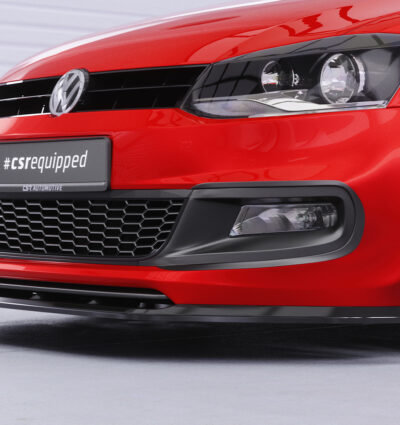 Lame de parechoc avant pour VW Polo V (Typ 6R / 6C) R-Line (03/2009-2017) - Fabriqué en ABS (6 finitions au choix)
