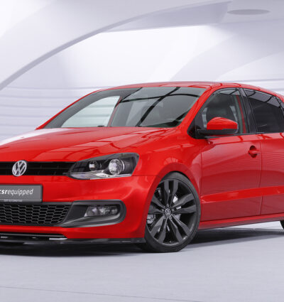 Lame de parechoc avant pour VW Polo V (Typ 6R / 6C) R-Line (03/2009-2017) - Fabriqué en ABS (6 finitions au choix)