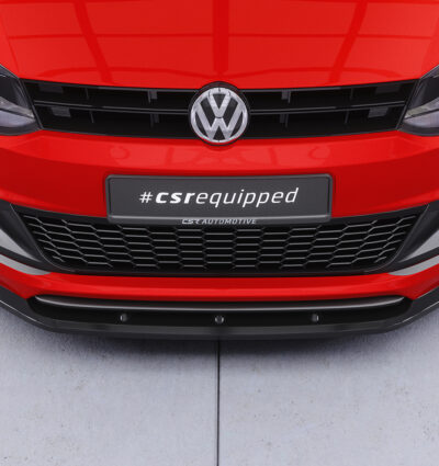 Lame de parechoc avant pour VW Polo V (Typ 6R / 6C) R-Line (03/2009-2017) - Fabriqué en ABS (6 finitions au choix)