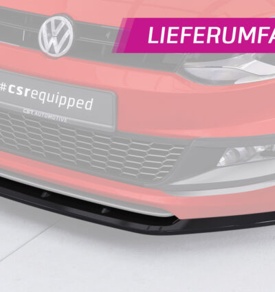 Lame de parechoc avant pour VW Polo V (Typ 6R / 6C) R-Line (03/2009-2017) - Fabriqué en ABS (6 finitions au choix)