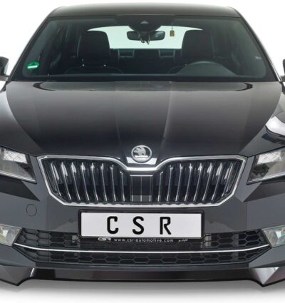 Lame de parechoc avant pour Skoda Superb III (Typ 3V) préfacelift / sauf Scout (2015-2019) - Fabriqué en ABS (6 finitions au choix)