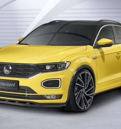 Lame de parechoc avant pour VW T-Roc (A1) R-Line (préfacelift) (2017-2021) - Fabriqué en ABS (6 finitions au choix)