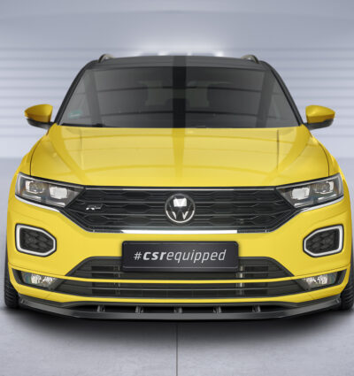 Lame de parechoc avant pour VW T-Roc (A1) R-Line (préfacelift) (2017-2021) - Fabriqué en ABS (6 finitions au choix)
