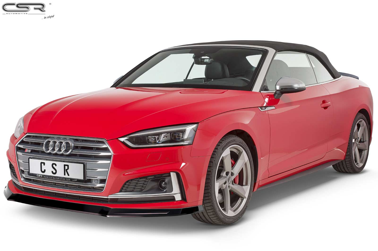 Lame de parechoc avant pour Audi A5 (Typ F5) S-Line / S5 (Typ F5) préfacelift (06/2016-2019) - Fabriqué en ABS (6 finitions au choix)