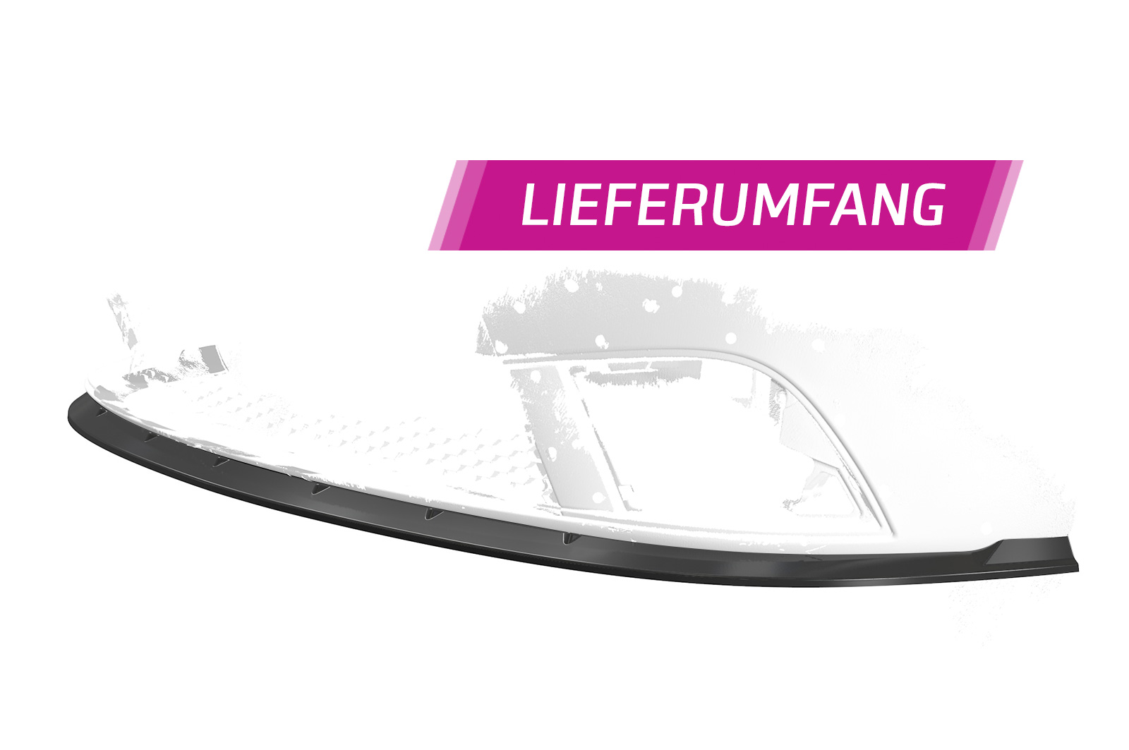 Lame de parechoc avant pour Seat Ibiza III (Typ 6L) facelift (2006-2008) - Fabriqué en ABS (6 finitions au choix)