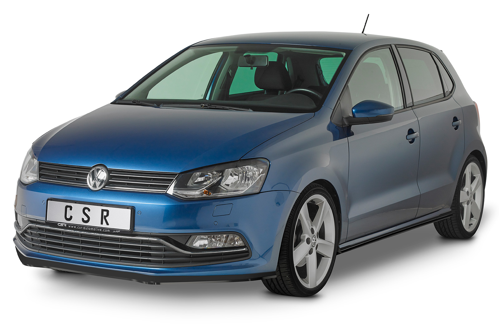 Lame de parechoc avant pour VW Polo V (Typ 6R) GTI (préfacelift) (2009-2014) - Fabriqué en ABS (6 finitions au choix)
