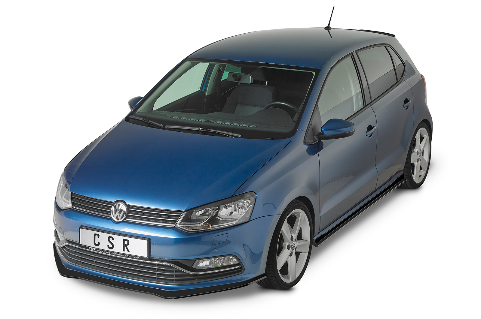 Lame de parechoc avant pour VW Polo V (Typ 6R) GTI (préfacelift) (2009-2014) - Fabriqué en ABS (6 finitions au choix)