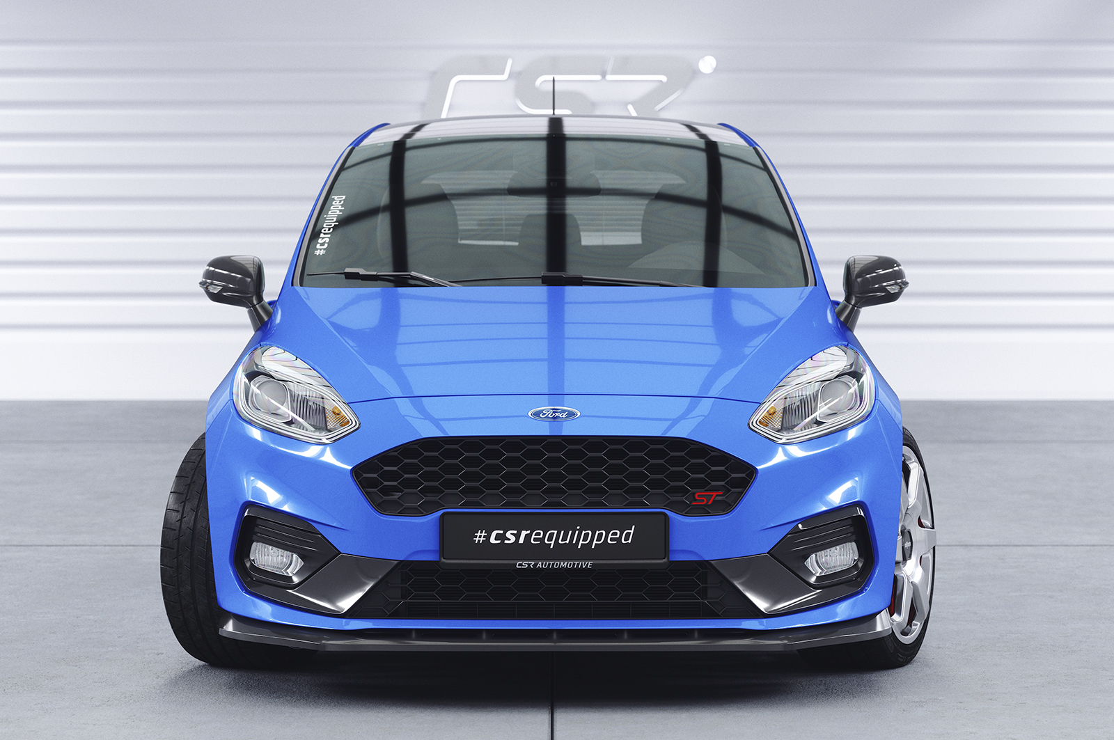 Lame de parechoc avant pour Ford Fiesta MK8 ST-Line / ST (depuis 2017) - Fabriqué en ABS (6 finitions au choix)